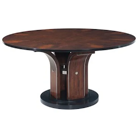 Josce Center Table/Dining Table with Walnut Burl